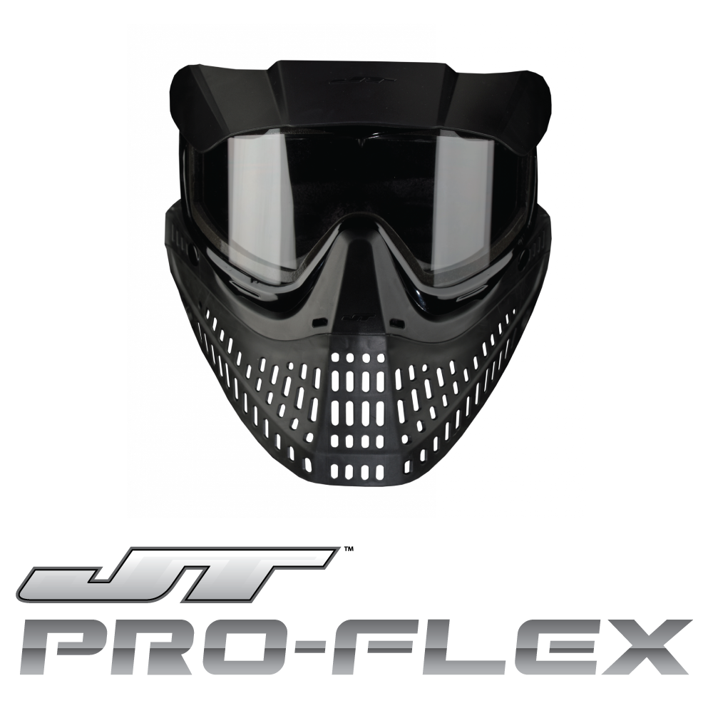 JT Proflex Paintball Mask - stock Black - Back in stock!