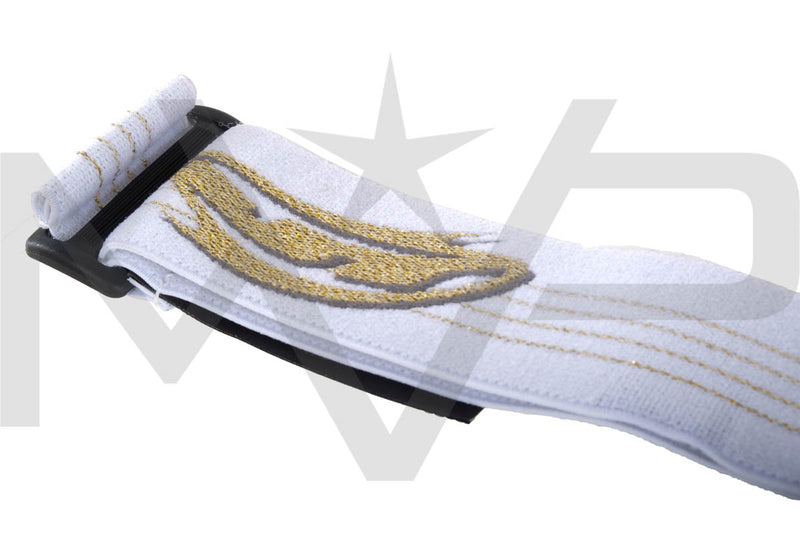 JT Paintball - Proflex Part - Woven Strap - White/Gold Banana Logo (Limited Edition)
