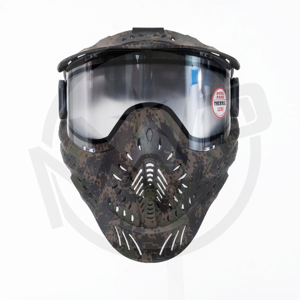 HK Army HSTL Paintball Mask - Olive Planet Eclipse - Clear Lens
