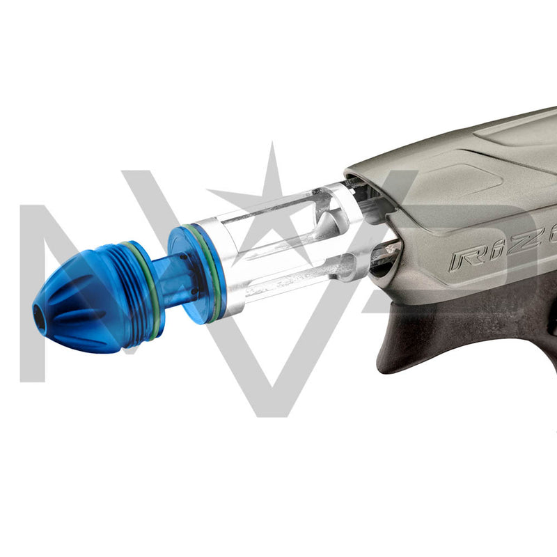 DYE CZR Paintball Gun Package - Silver/Blue