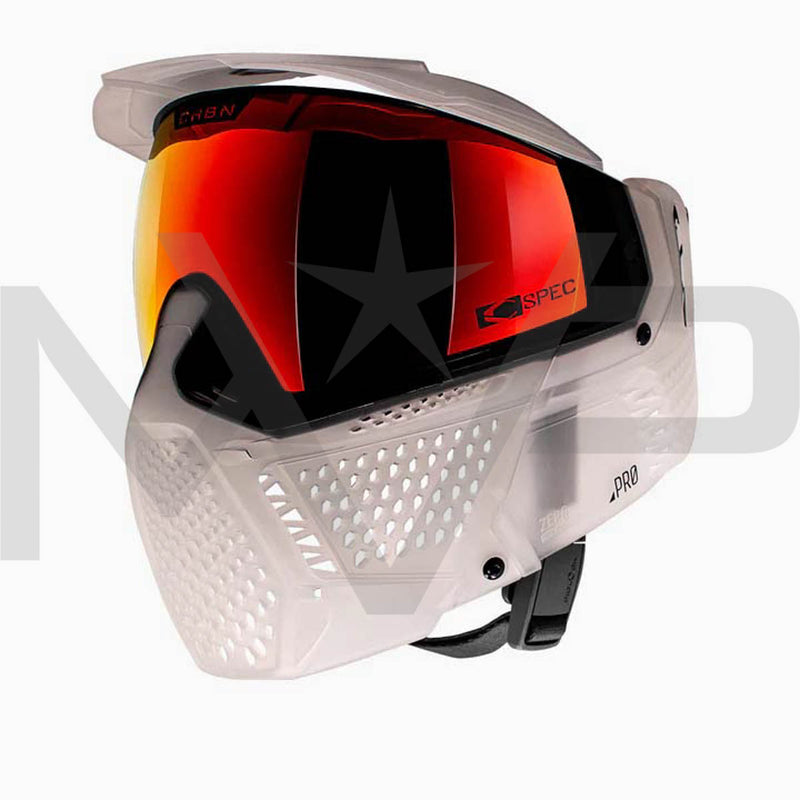 Carbon Paintball Mask - ZERO PRO - More Coverage - Clear