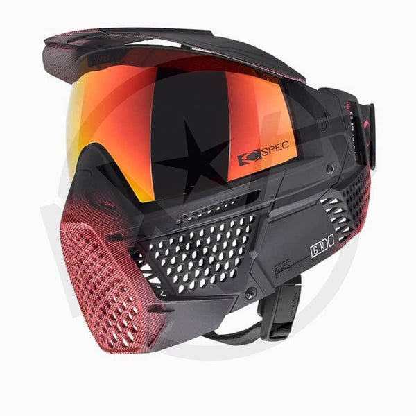 Carbon Paintball Mask - ZERO PRO - More Coverage - Halftone Pink