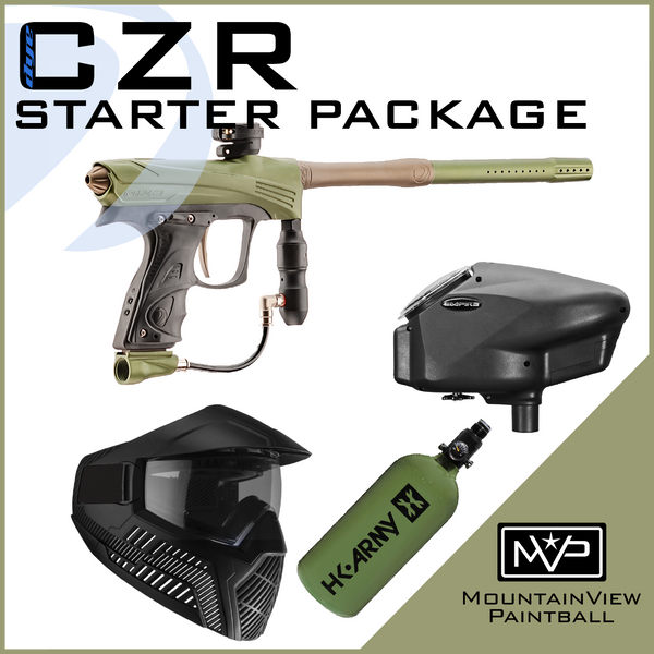 DYE CZR Paintball Gun Package - Olive