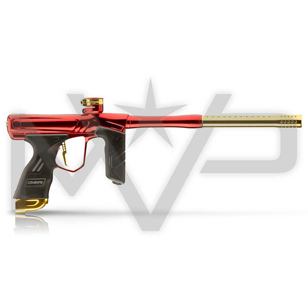 DYE DSR+ Paintball Gun -  Gloss Red / Gloss Gold