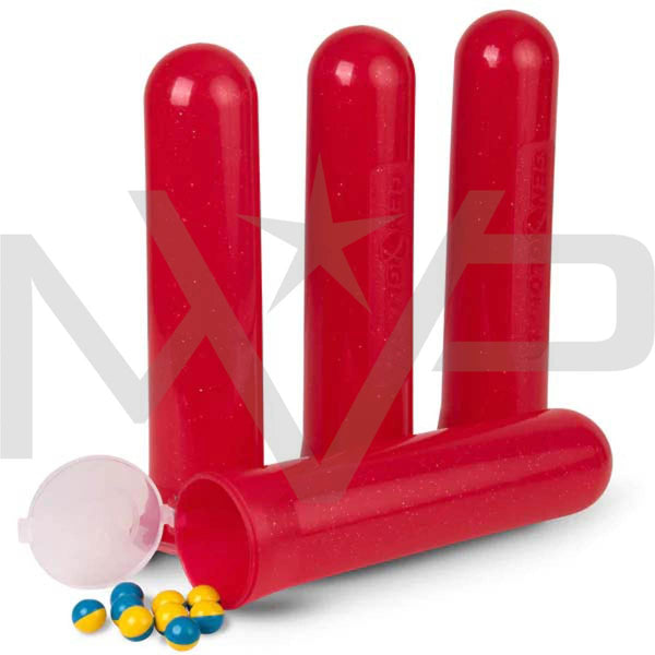GXG Paintball Pod 140rd - Red Sparkle - 12 Pack