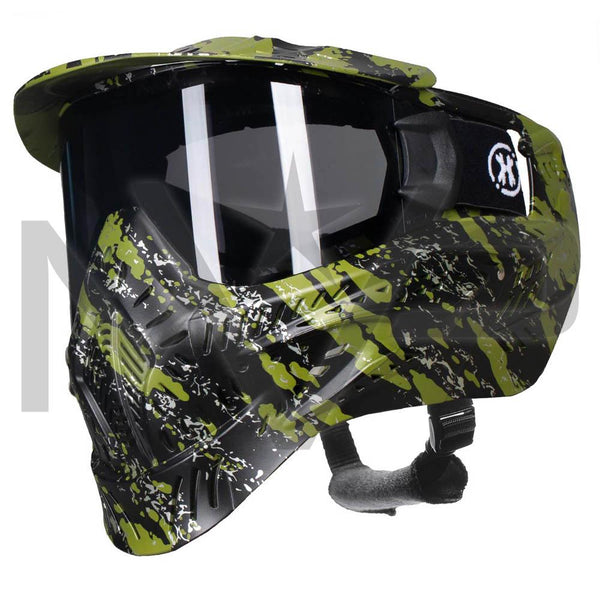 HK Army HSTL Paintball Mask - Fracture Olive - Smoke Lens