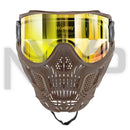HK Army Skull Mask - Tan Mask / Gold Lens