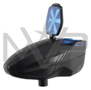 JT Triad Electronic Loader - Paintball Hopper - Black w/ Blue