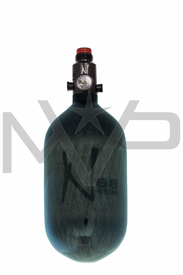 Ninja Lite Translucent 68ci / 4500 psi Carbon Paintball Tank - Black