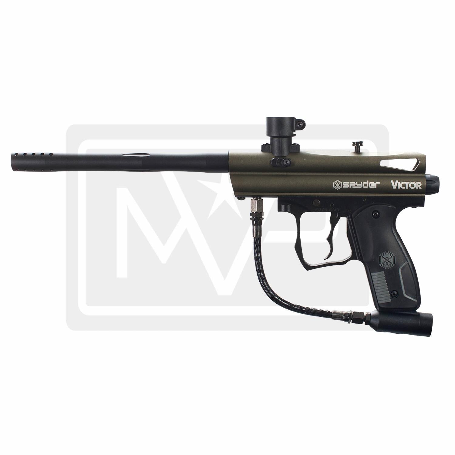 【CUSTOM BORDERLESS】SPIDER25 gunllic Spyder Victor Paintball Gun - Olive Green