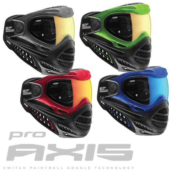 Sport Prototype Masque De Paintball Proto Axis - Réglable - Couleur Verte - Occasion En Bon état Masque Occasion
