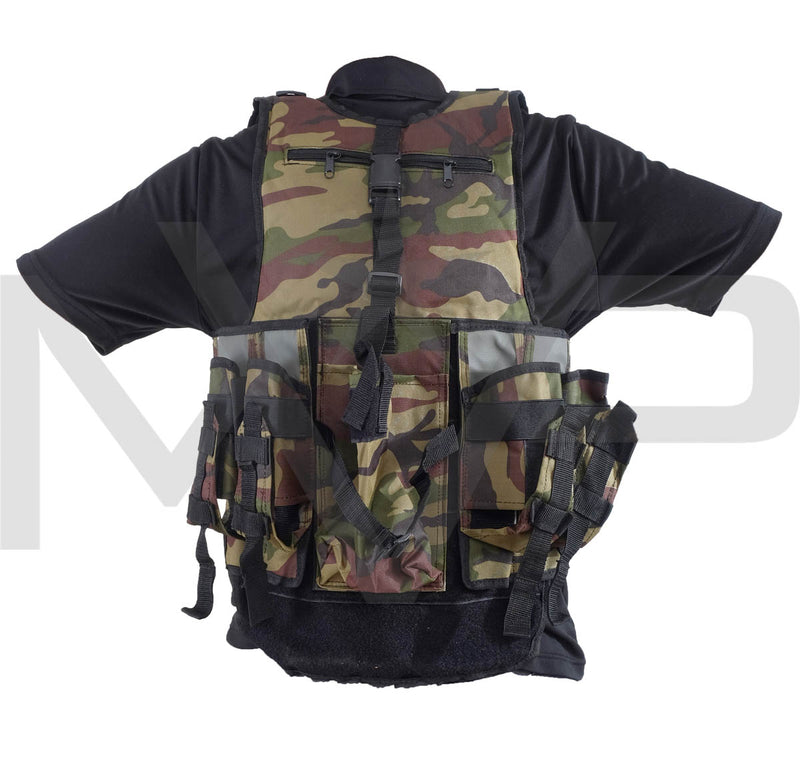 Gen X Global Deluxe Tactical Vest - Woodland Camo