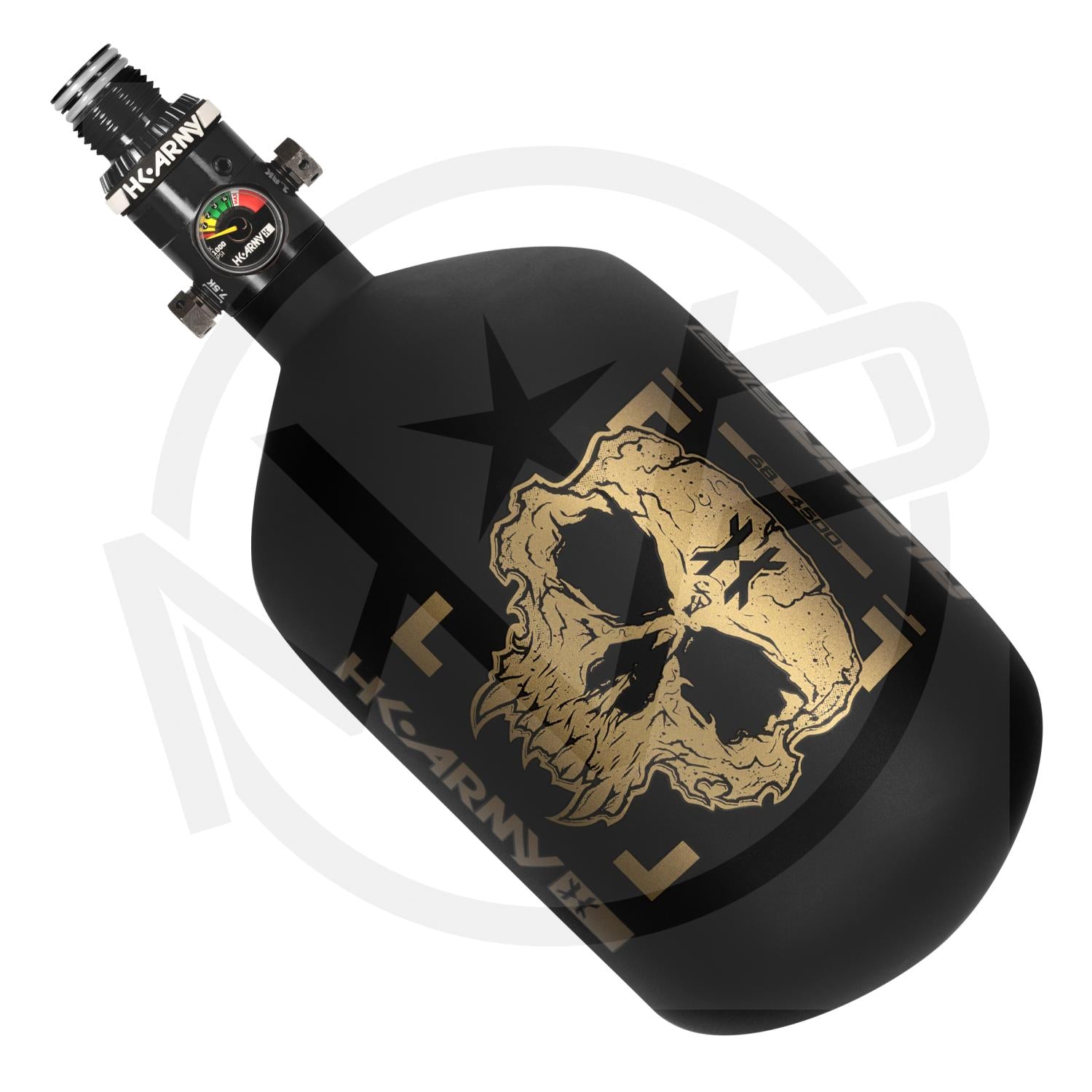 Bouteille HPA 4500 Psi Bouteille De Char HK Army Alpha Air 68/4500 – Alliage Doom Noir/argent Pour Paintball Bouteille Hpa 68/4500 Alpha Air