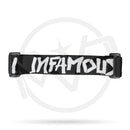 Infamous Goggle Strap - Spray White Logo