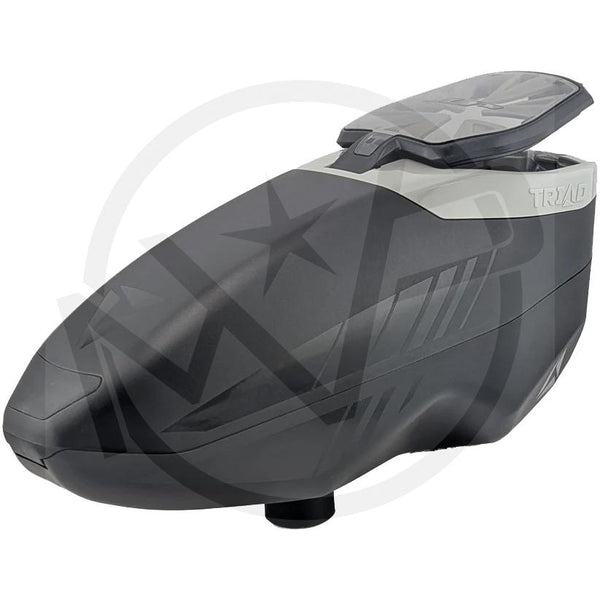 JT Triad Electronic Loader - Paintball Hopper - Black w/ Grey