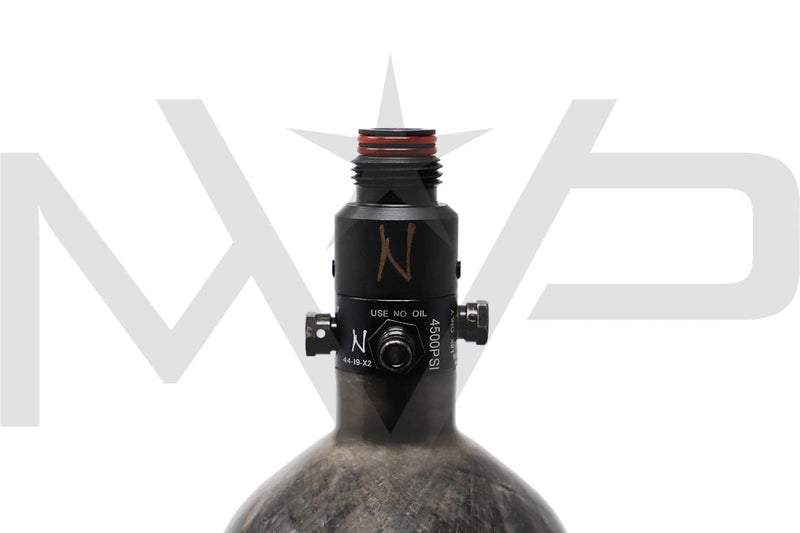 Ninja Lite 45ci / 4500psi Carbon Paintball Air Tank w/ Standard Regulator - Black