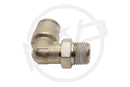 Paintball Macroline Hose Fitting - 1/8 Thread - Elbow
