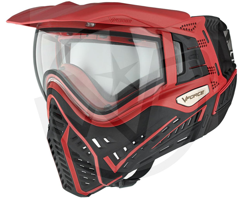 V-Force Profiler 2.0 Thermal Paintball Mask - Black w/Red