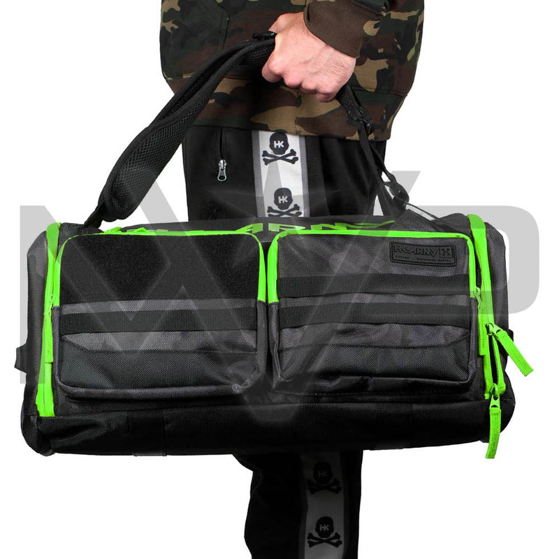 HK Army Expand Gear Bag Backpack 35L - Shrould Black / Neon Green
