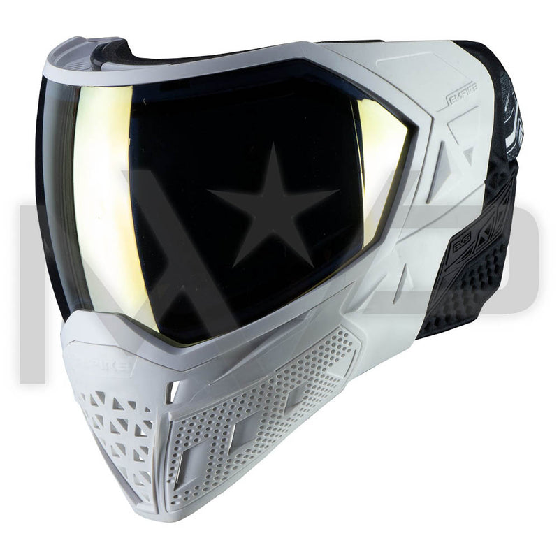 Empire EVS Thermal Paintball Mask - White / White w/Gold Lens