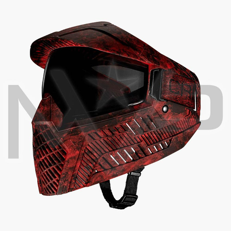 BASE Thermal Paintball Mask - Red Camo Mask / Smoke Lens