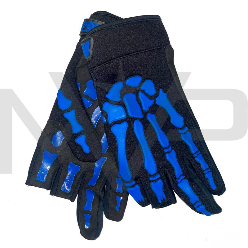 Bones Gloves - Blue - Large