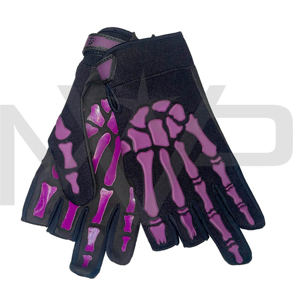 Bones Gloves - Purple - Medium