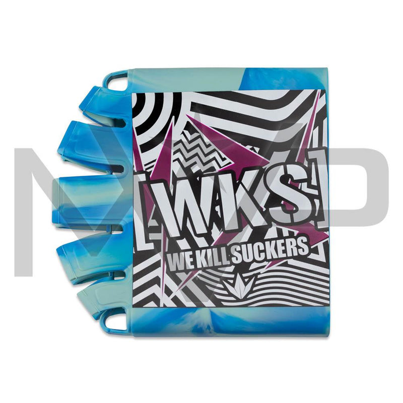 Bunkerkings - Knuckle Butt Tank Cover - WKS Shred - Cyan