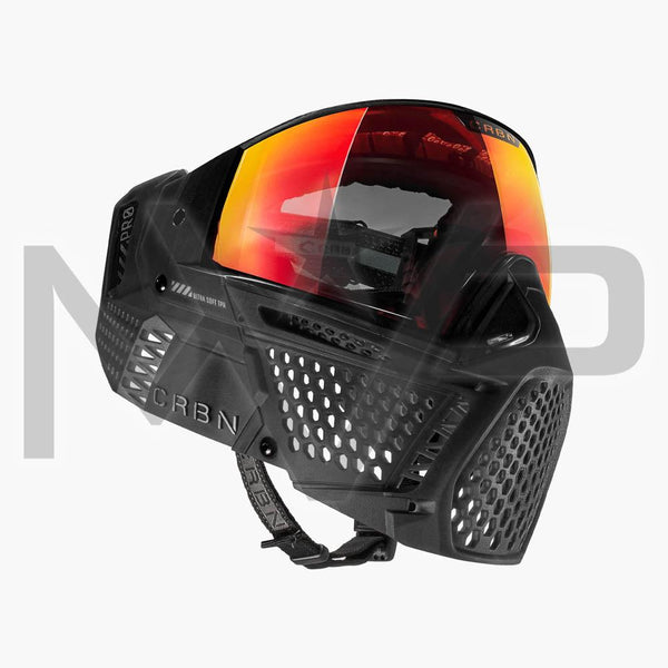Carbon Paintball Mask - ZERO PRO - Less Coverage - Smoke
