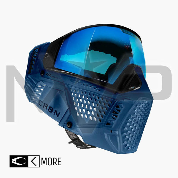 Carbon Paintball Mask - ZERO PRO - More Coverage - Navy