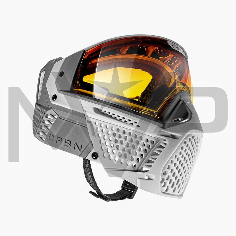 Carbon Paintball Mask - ZERO SLD - Less Coverage - LT Grey
