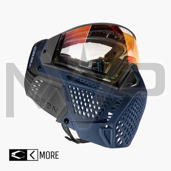 Carbon Paintball Mask - ZERO SLD - More Coverage - Royal