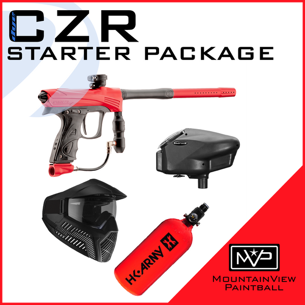 DYE CZR Paintball Gun Package - Red