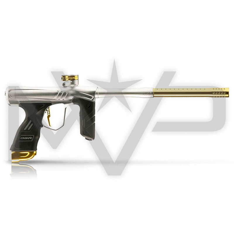 DYE DSR+ Paintball Gun -  Dust Silver / Gloss Gold