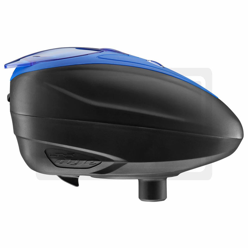 DYE Rotor LTR Electric Paintball Loader - Black w/ Blue