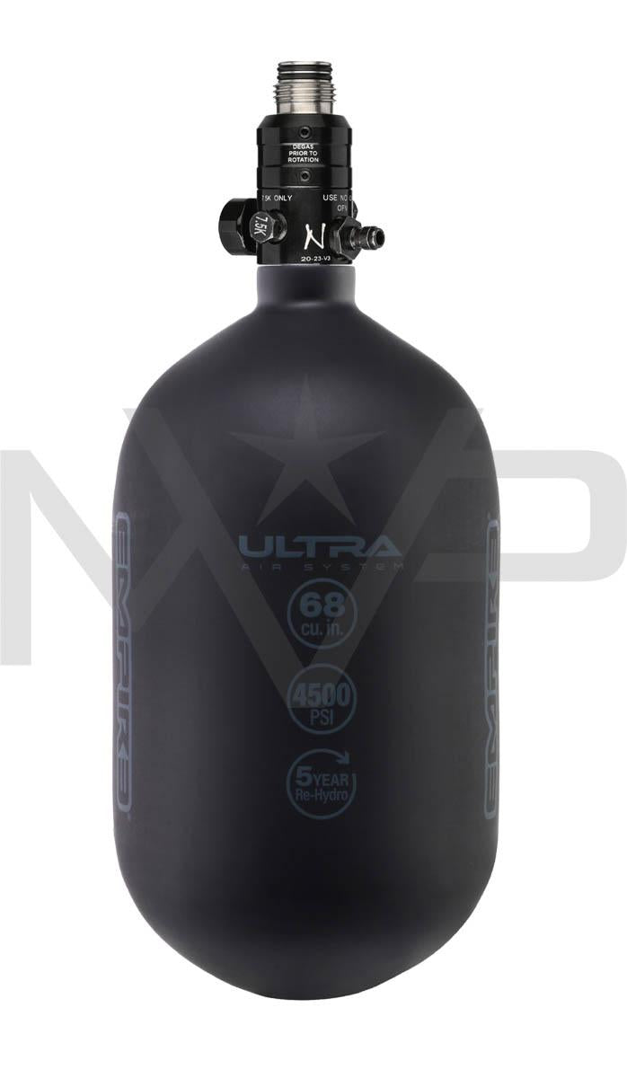 Empire Ultra Lite Carbon compressed Air HPA Tank - 68ci / 4500psi Matte Black - Pro V3 Reg
