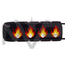 Exalt Bayonet Rubber Barrel Cover - Fire Emoji Black