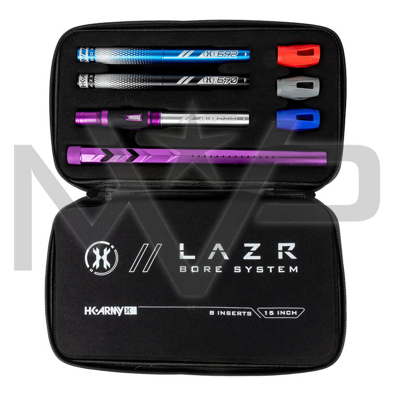 HK Army Lazr Fossil Elite Barrel Kit - Autococker Threads - Purple Barrel / Colored Inserts