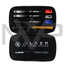 HK Army Lazr Fossil Elite Barrel Kit - Autococker Threads - Gold Splash Barrel / Black Inserts