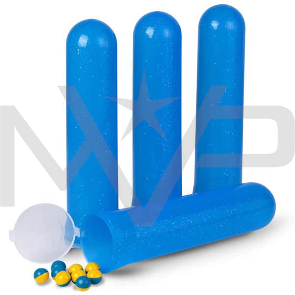 GXG Paintball Pod 140rd - Blue Sparkle - 12 Pack