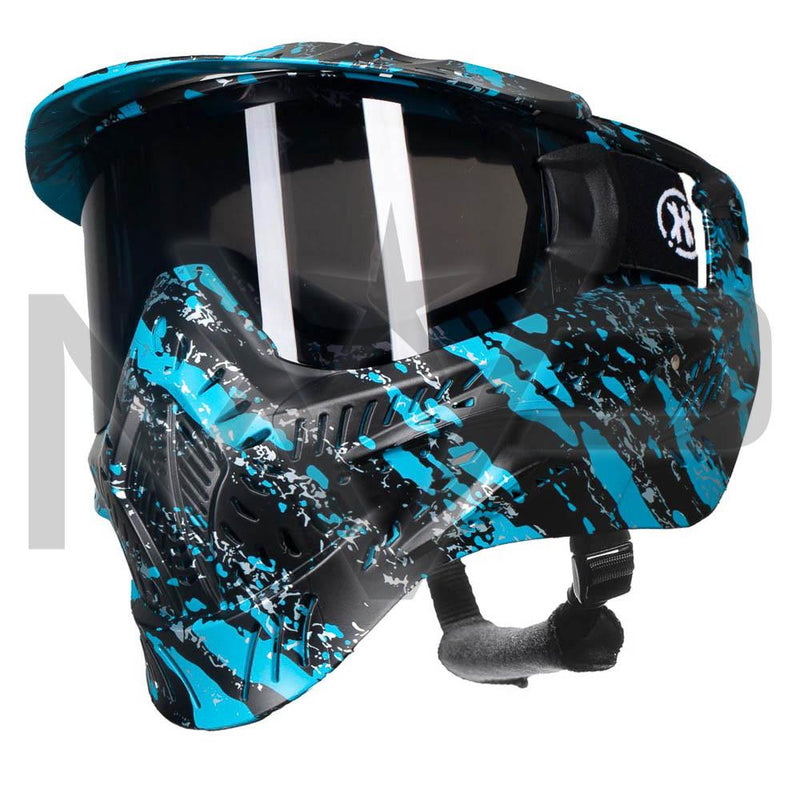 HK Army HSTL Paintball Mask - Fracture Turquoise - Smoke Lens