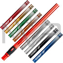 HK Army Lazr Barrel Kit - Autococker Threads - Colored Inserts - Dust Red Barrel