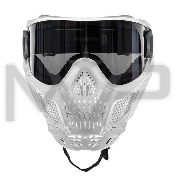 HK Army Skull Mask - White Mask / Smoke Lens
