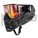 HK Army Skull Mask - Black Mask / Fire Lens