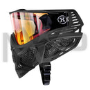 HK Army Skull Mask - Black Mask / Fire Lens