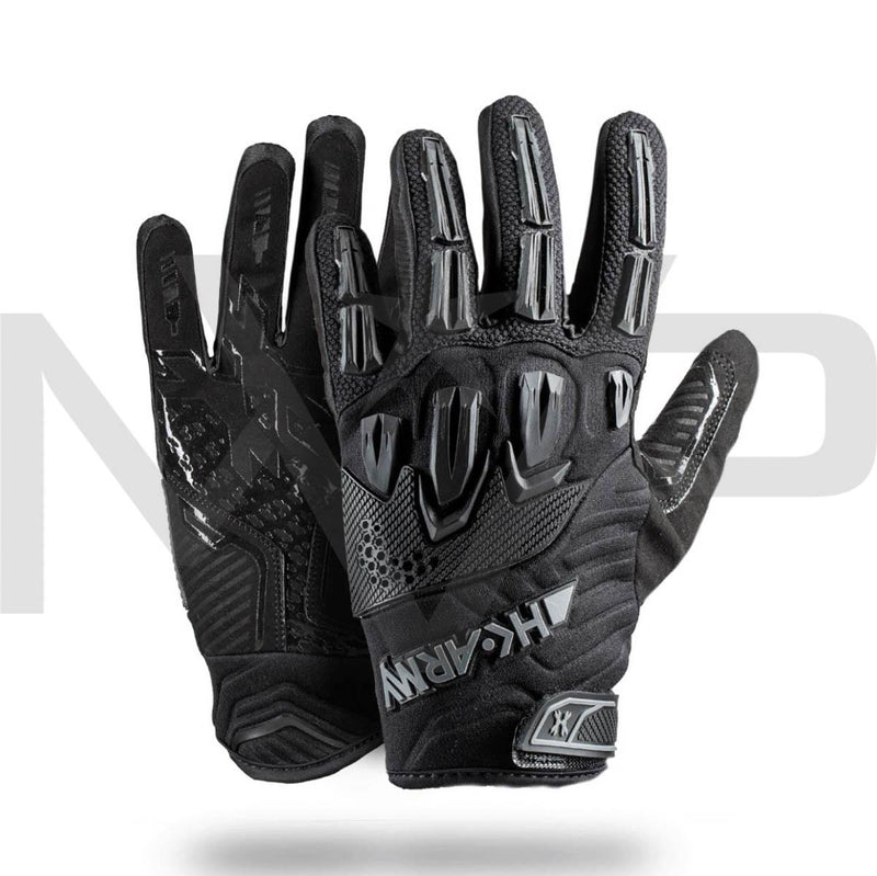 Hardline Armored Glove (Full Finger) - Blackout - XLarge