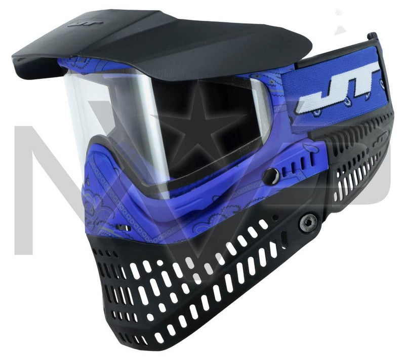JT ProFlex Thermal Paintball Mask - Bandana Blue - Choose Your Lens