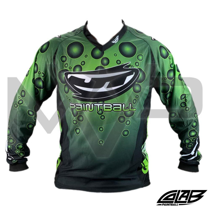 JT Throwback Bubble Jersey - Fluro Green Large