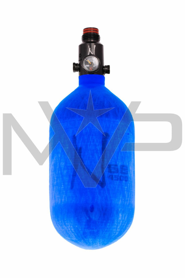 Ninja Lite Translucent 68ci / 4500 psi Carbon Paintball Tank - Blue