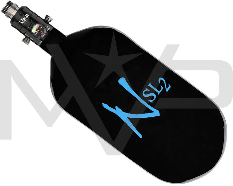 Ninja SL2 Carbon Fiber Compressed Air Tank 77/4500 w/ Pro V3 Reg - Gloss Black w/ White Logo
